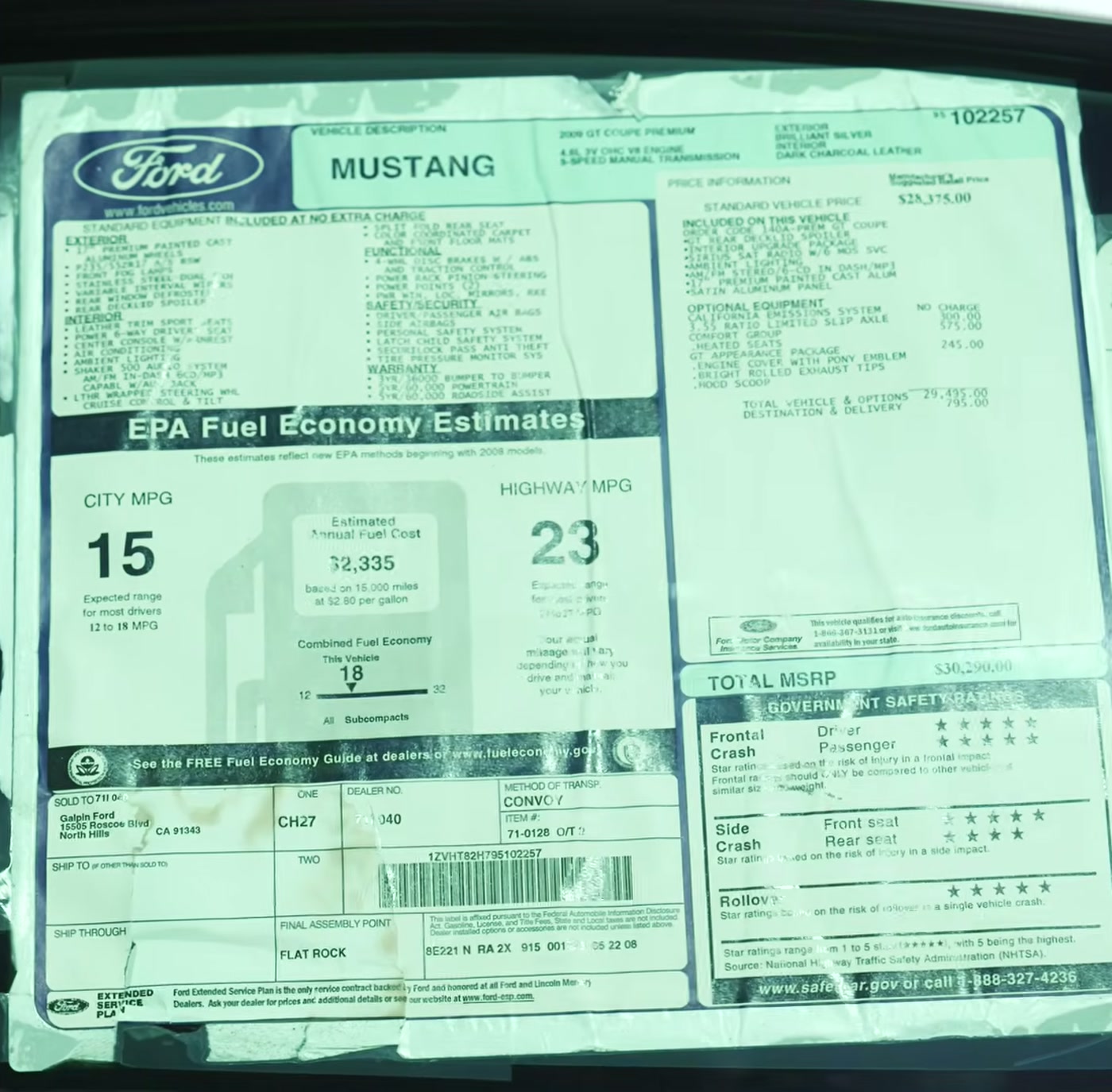 2009 Ford Mustang Iacocca Silver 45th Anniversary Edition #03, photo 10